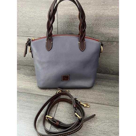 Dooney & Bourke Florentine Leather Small Heidi S Steel Blue,Blag - Picture 1 of 7